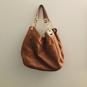 New MICHAEL Michael Kors Fulton Large Charm Shoulder Tote